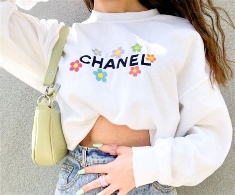 embroidered chanel sweatshirt